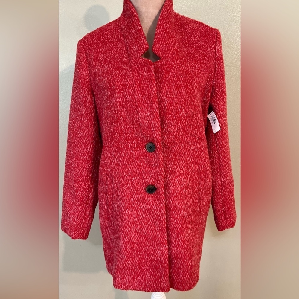 Old Navy Womens Red 2Button Peacoat Winter S NWT